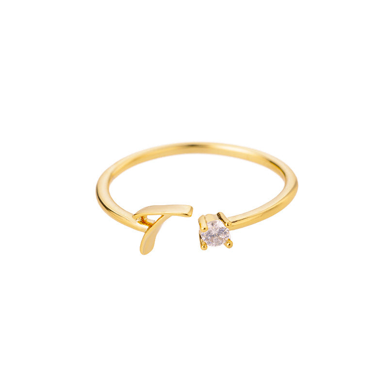 26 letter neutral ring creative finger ring